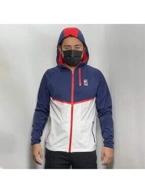 Men's Fila Navy | White | Red Windbreaker Jacket NWT